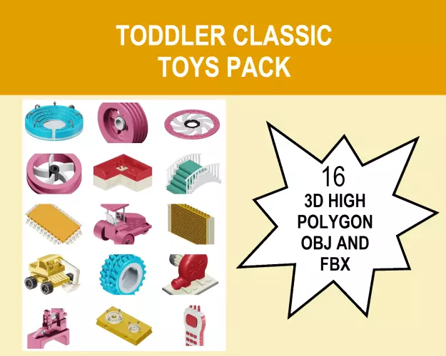 TODDLER CLASSIC TOYS PACK 3D Model Collection_0