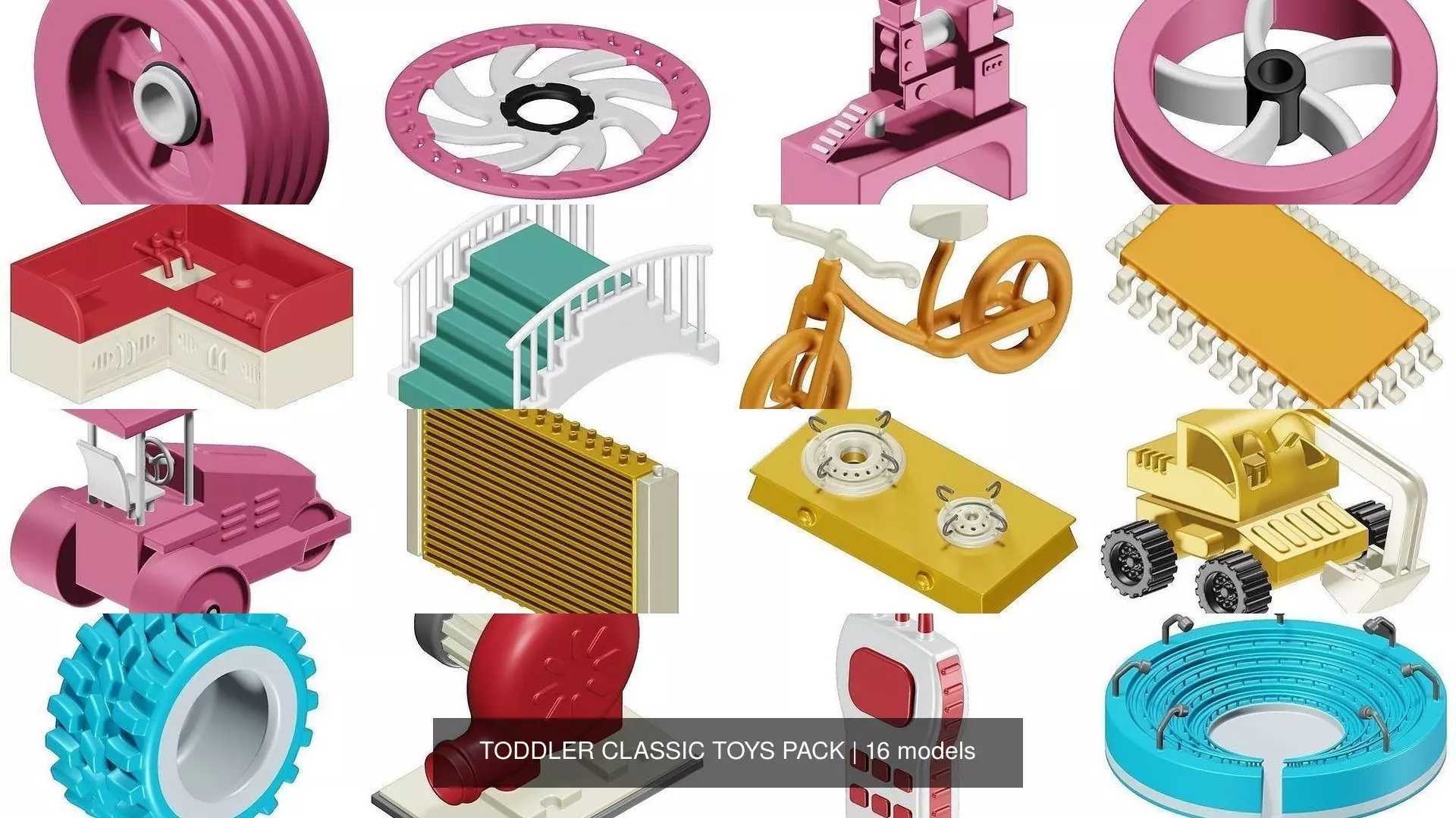 TODDLER CLASSIC TOYS PACK 3D Model Collection_1