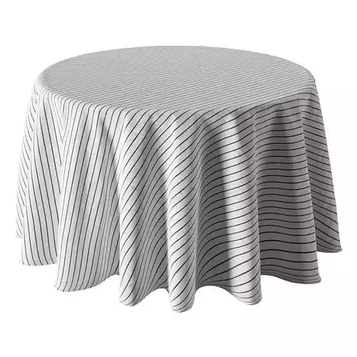 Skirted round side table 3D model