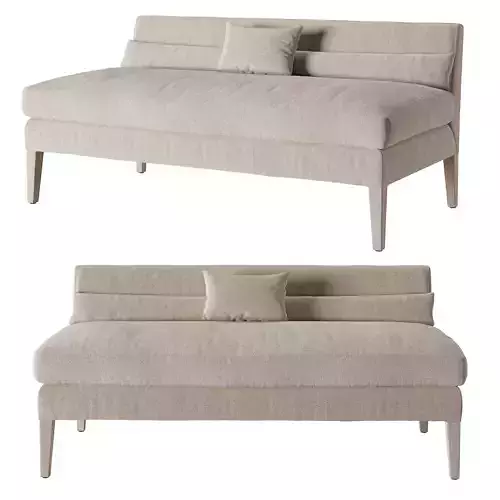 Ochre Divine recline long banquette