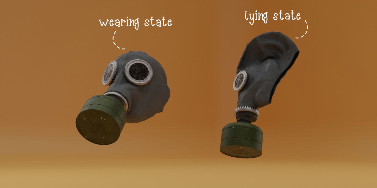 Photorealistic Gas Mask in Sovjet Style 3D Model Collection_3