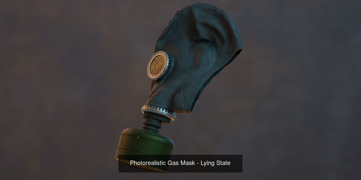 Photorealistic Gas Mask in Sovjet Style 3D Model Collection_4