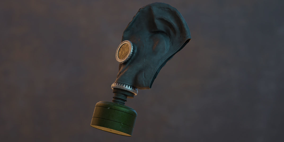 Photorealistic Gas Mask in Sovjet Style 3D Model Collection_5