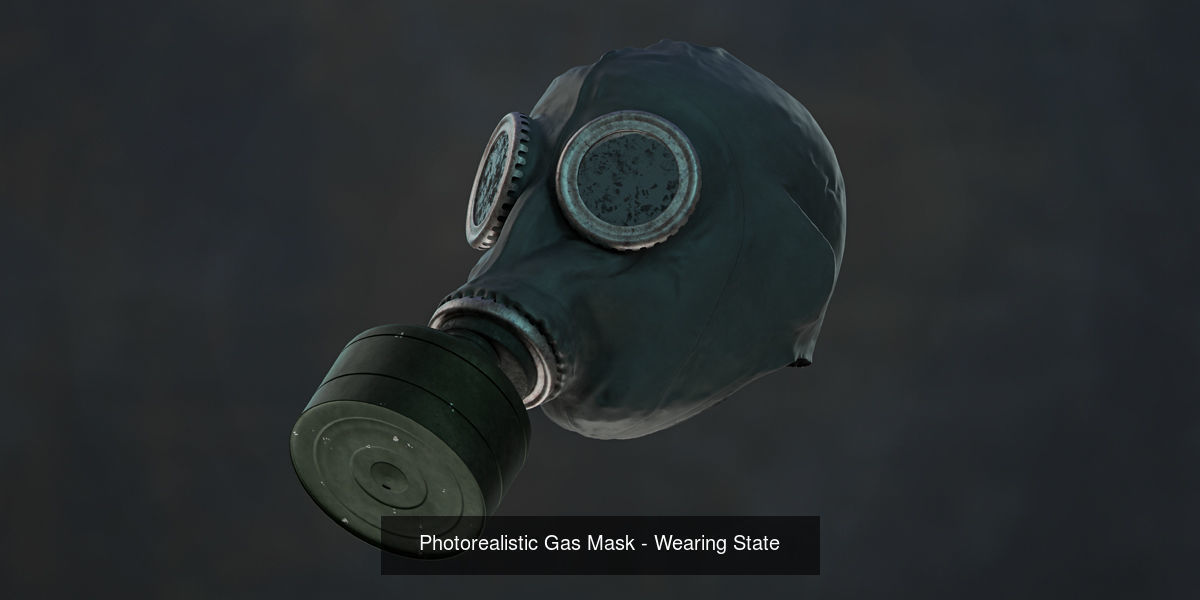 Photorealistic Gas Mask in Sovjet Style 3D Model Collection_2