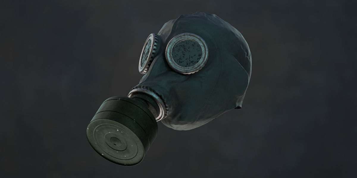 Photorealistic Gas Mask in Sovjet Style 3D Model Collection_6