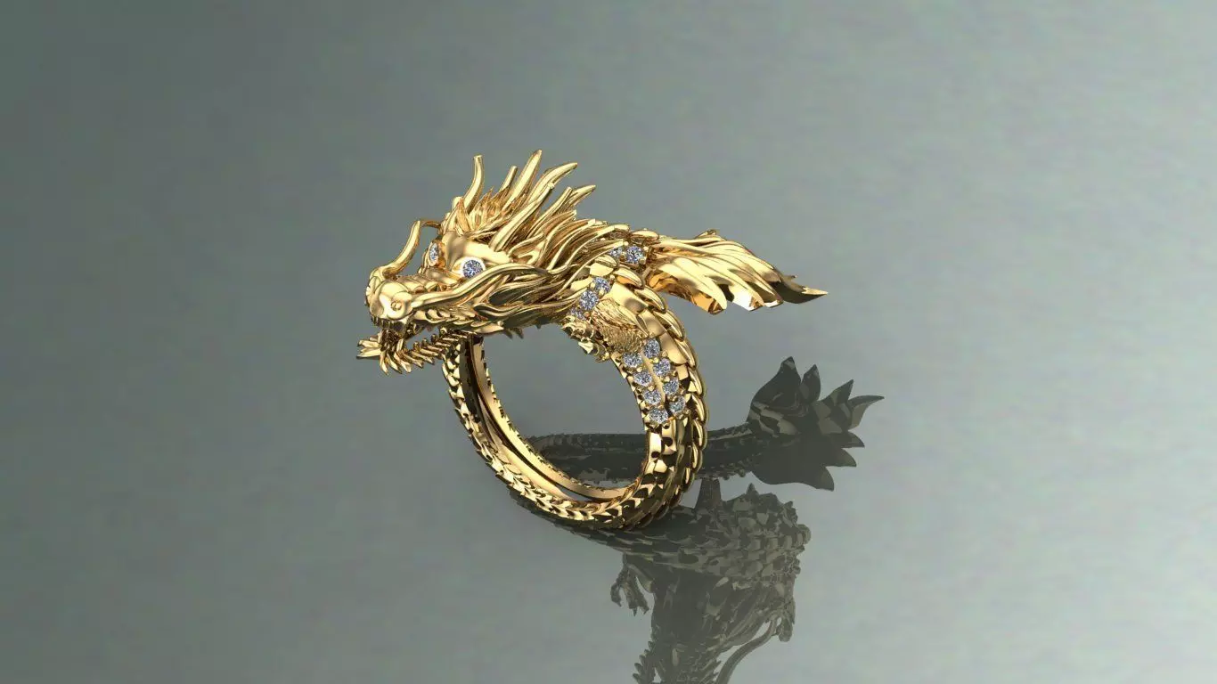 Ring Dragon 3D print model_0