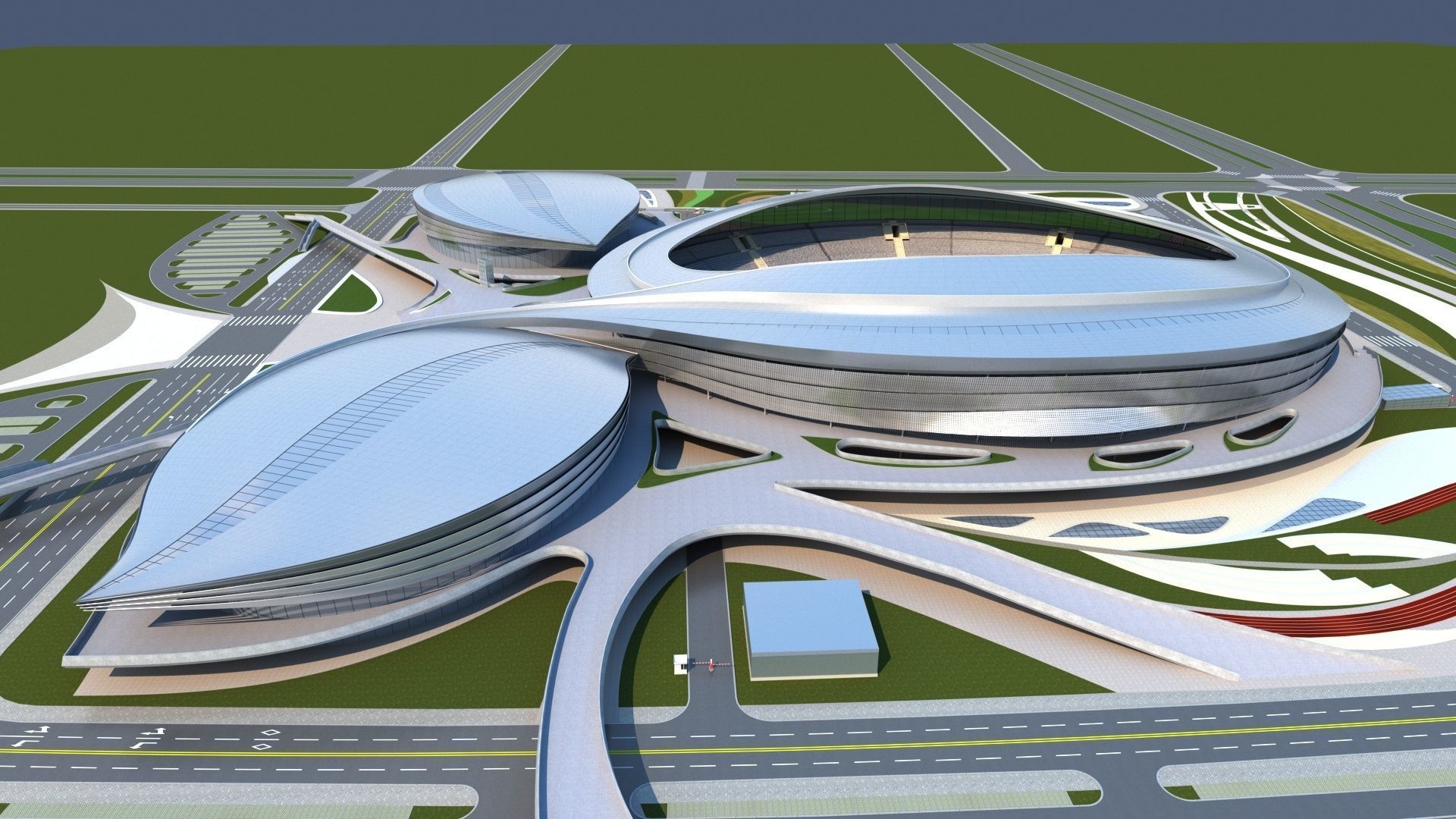 Stadium 6 3D model_4