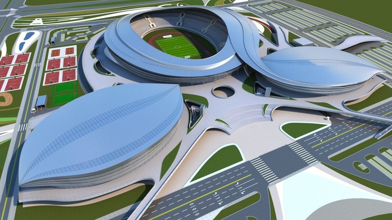 Stadium 6 3D model_1