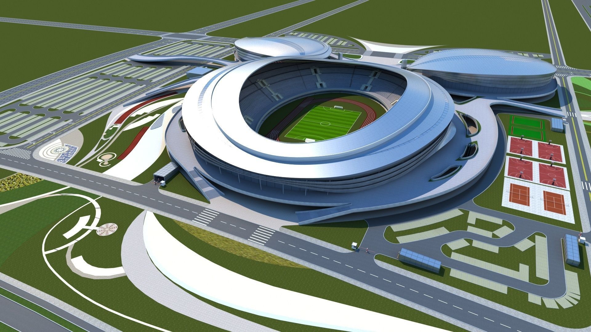 Stadium 6 3D model_5