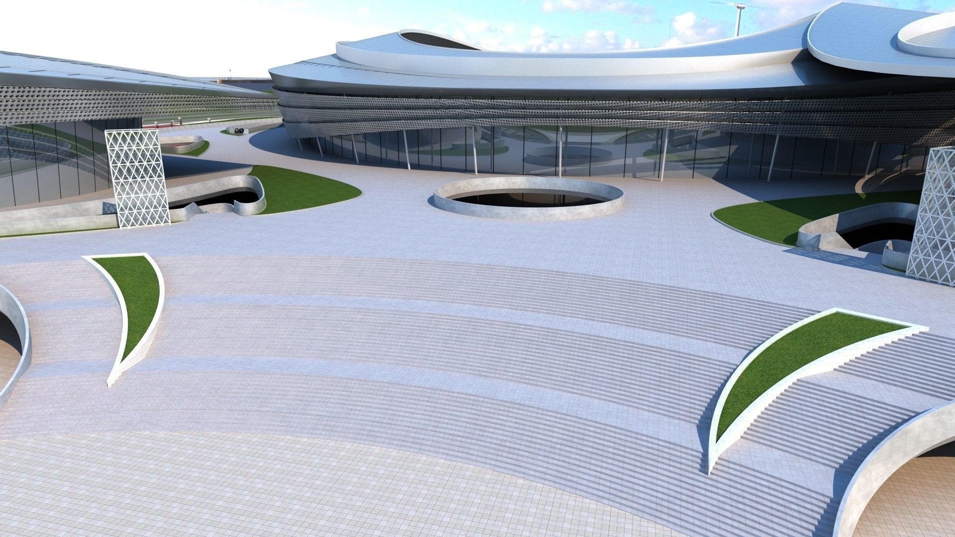 Stadium 6 3D model_3