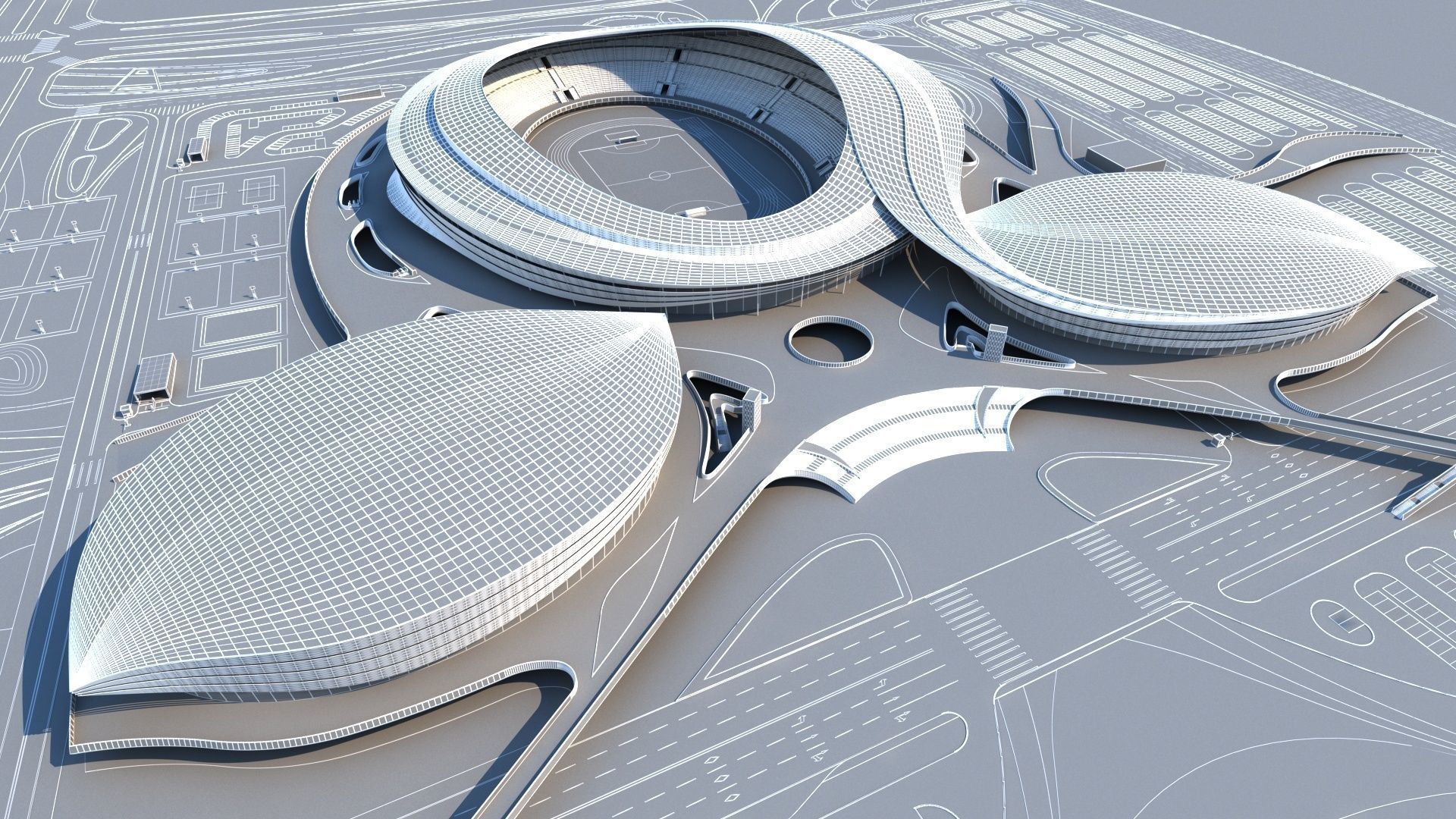 Stadium 6 3D model_17