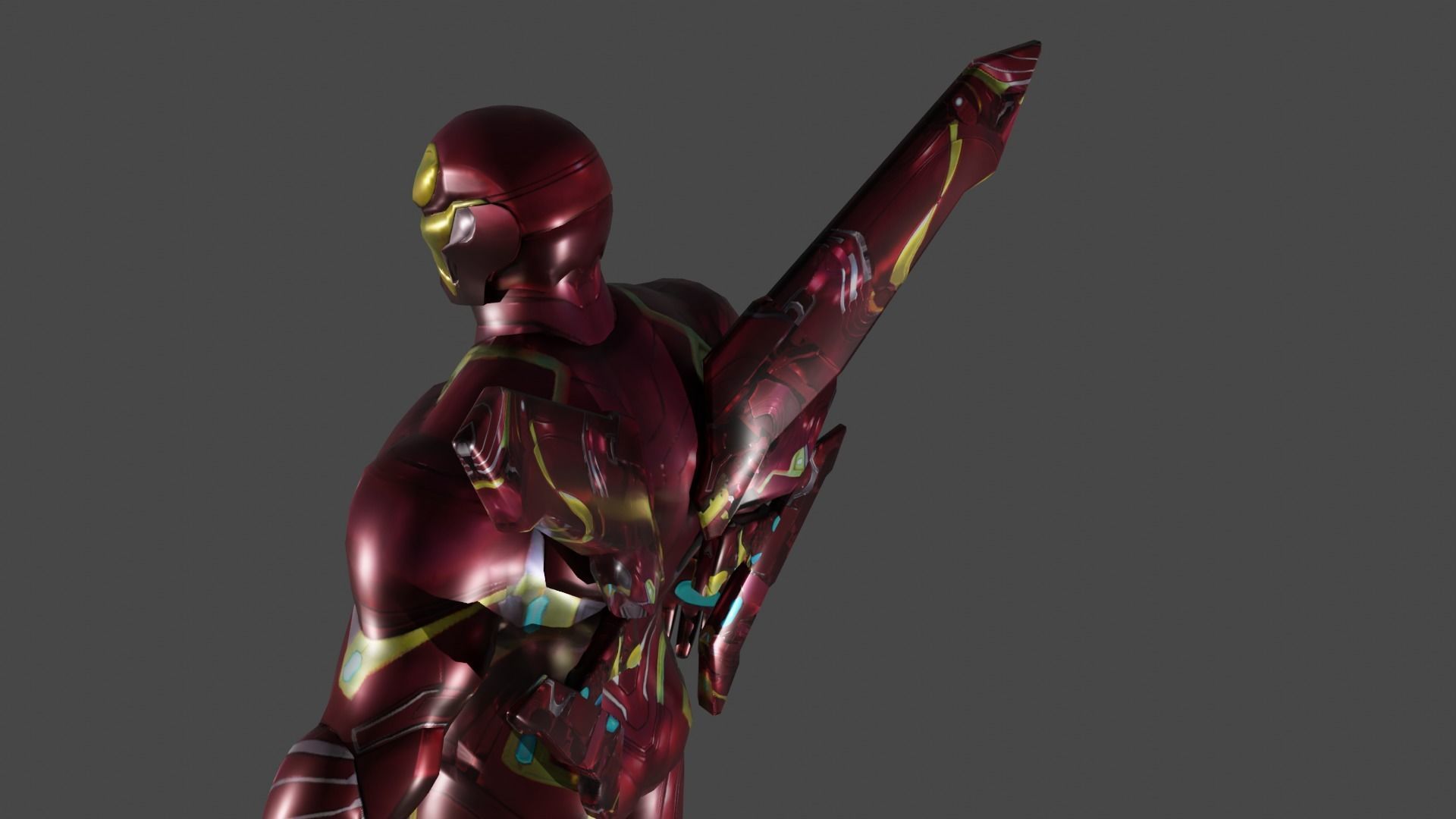 Iron Man Infinity 3D model_8