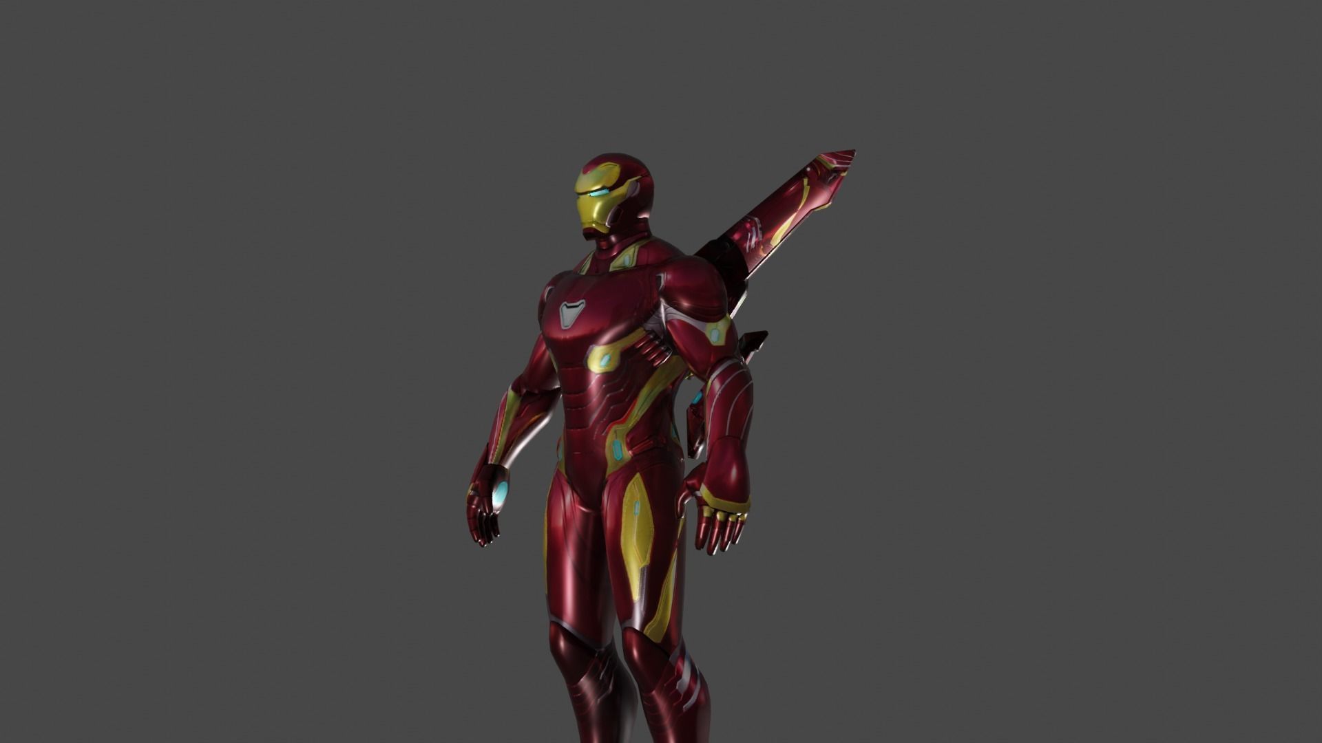 Iron Man Infinity 3D model_13