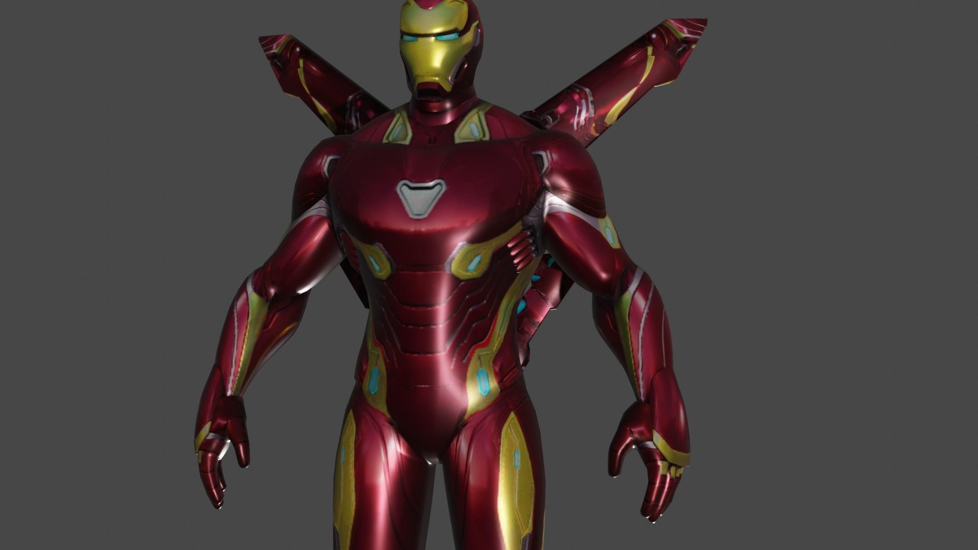 Iron Man Infinity 3D model_12