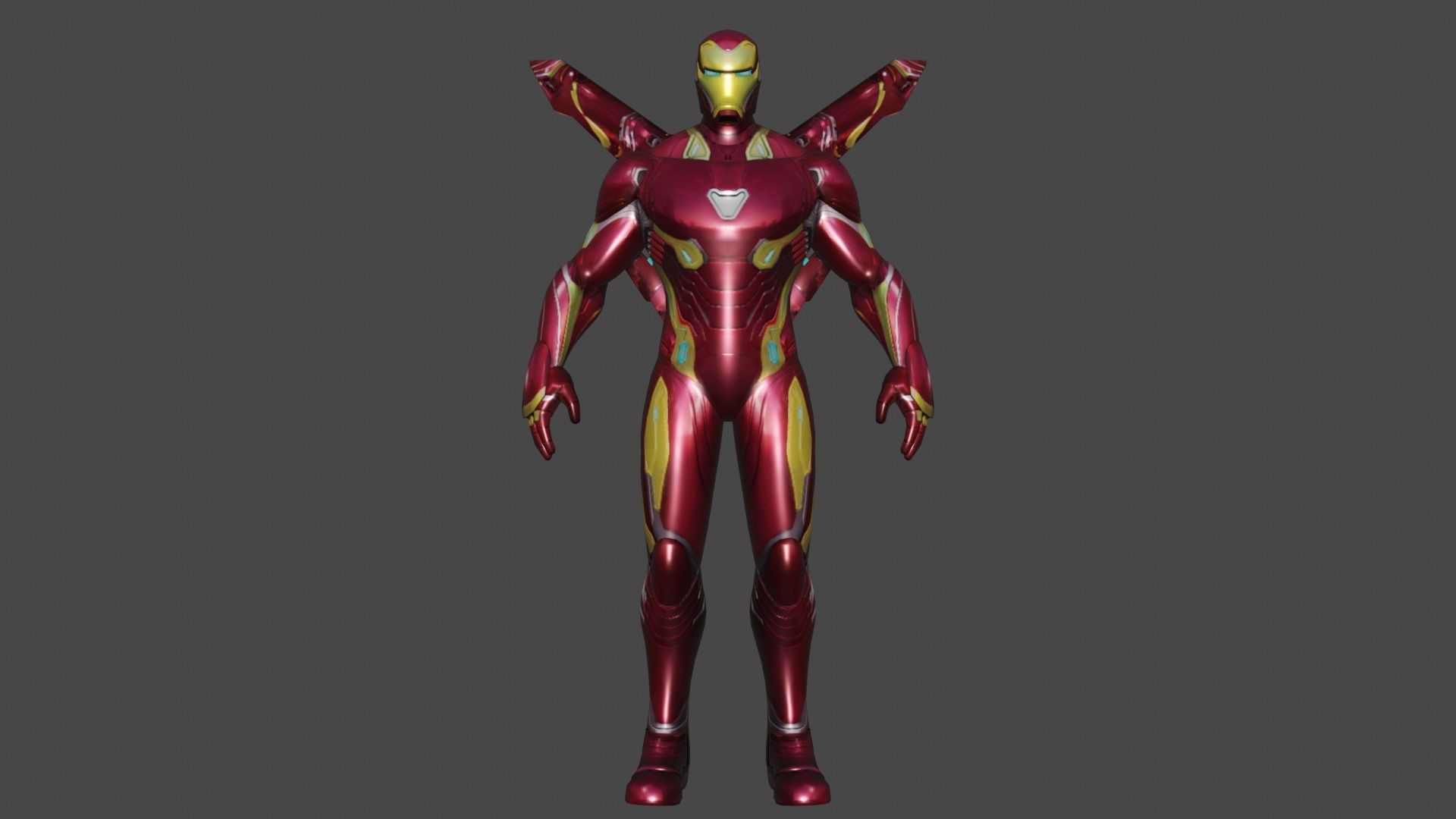 Iron Man Infinity 3D model_1