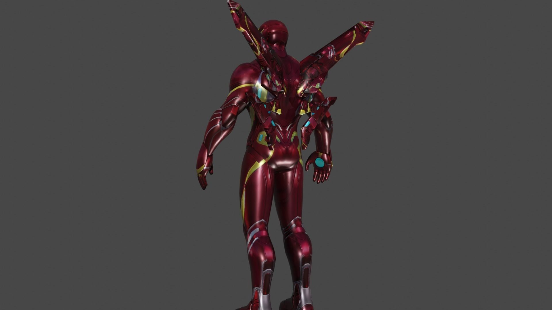 Iron Man Infinity 3D model_3