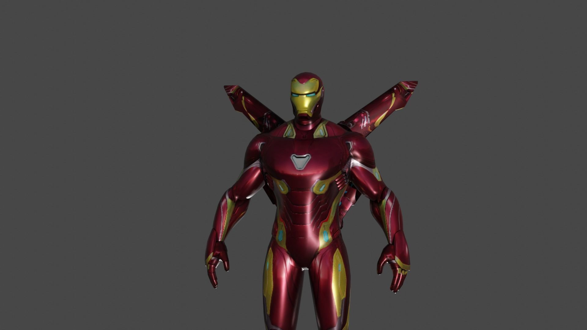 Iron Man Infinity 3D model_10