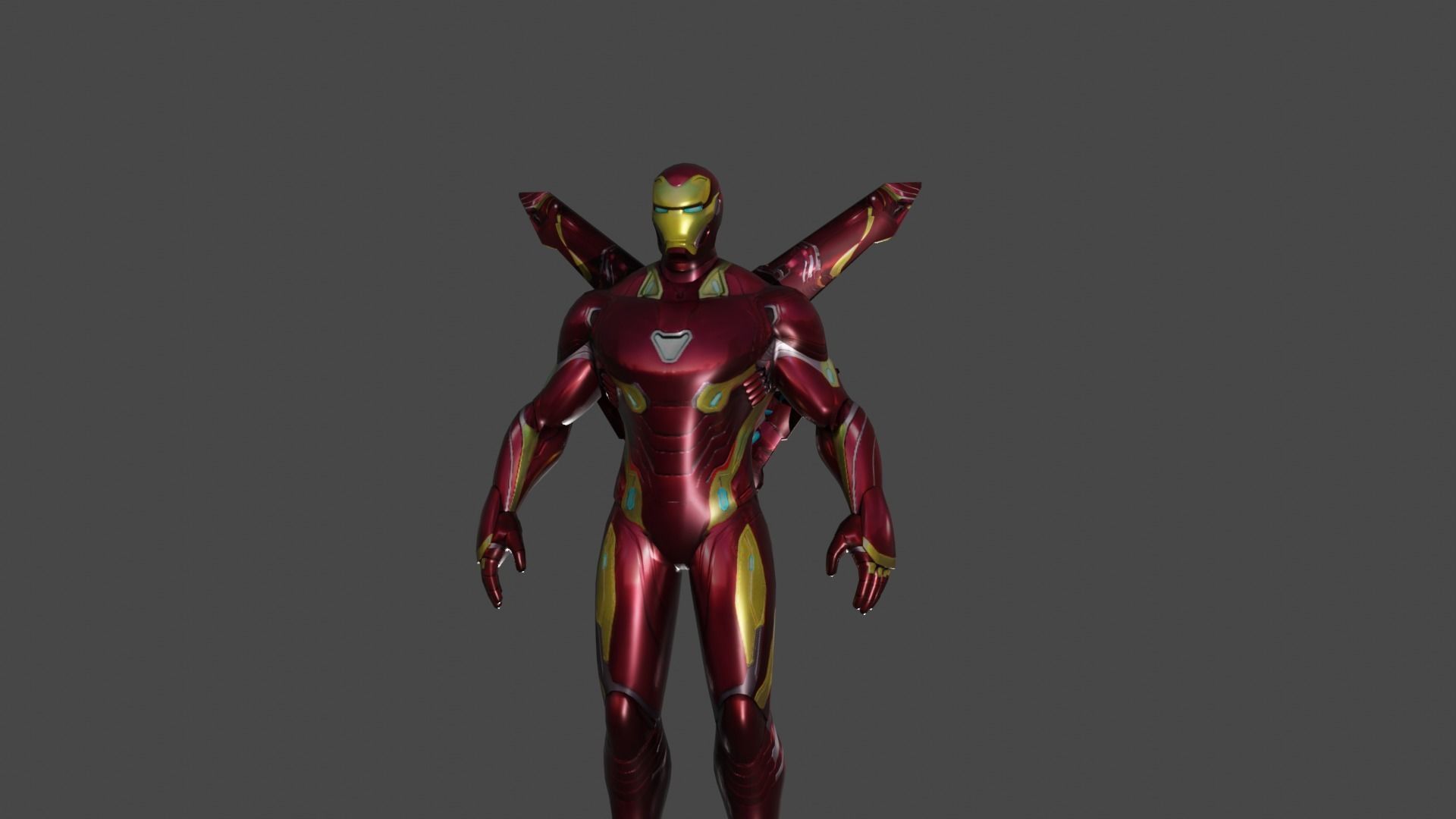Iron Man Infinity 3D model_11