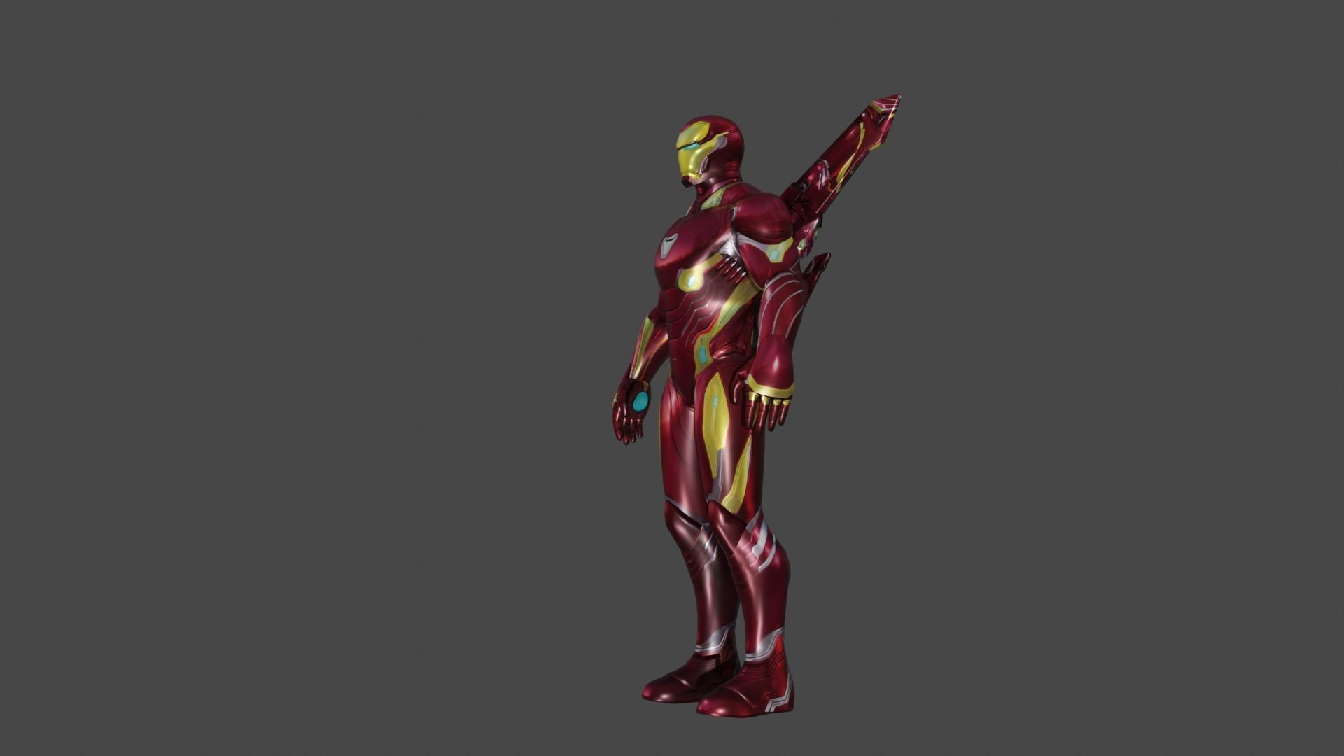 Iron Man Infinity 3D model_14
