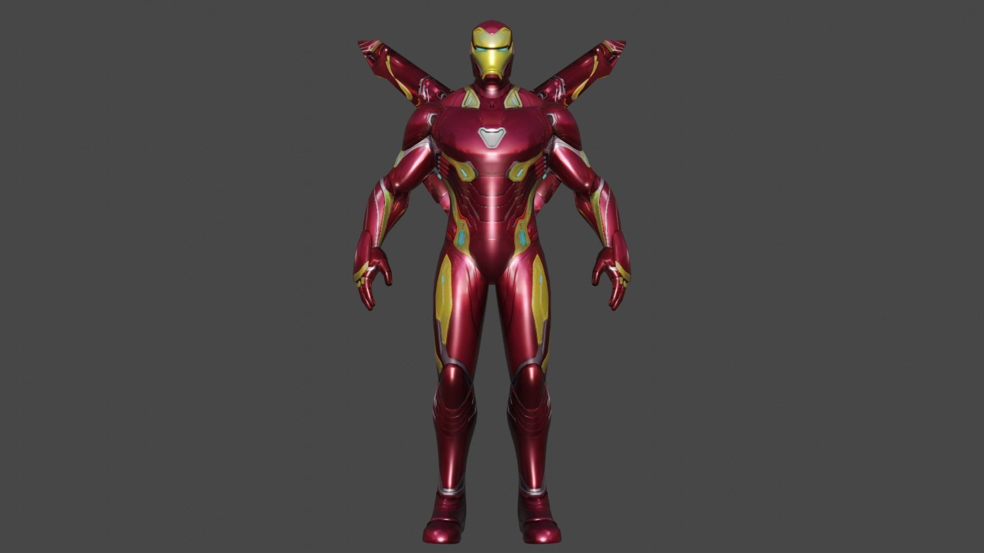 Iron Man Infinity 3D model_2