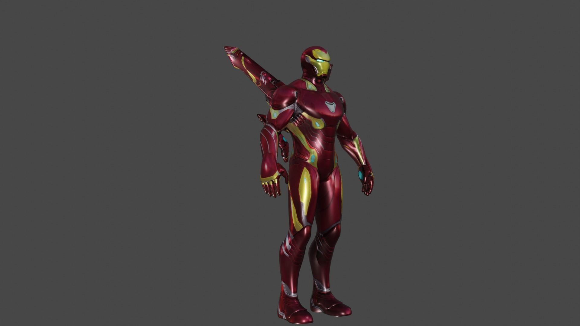 Iron Man Infinity 3D model_4