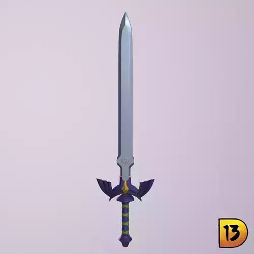 Link master sword BOTW 3D print model