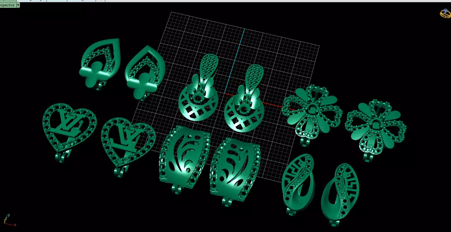 6 doi bong tai dep 3D print model