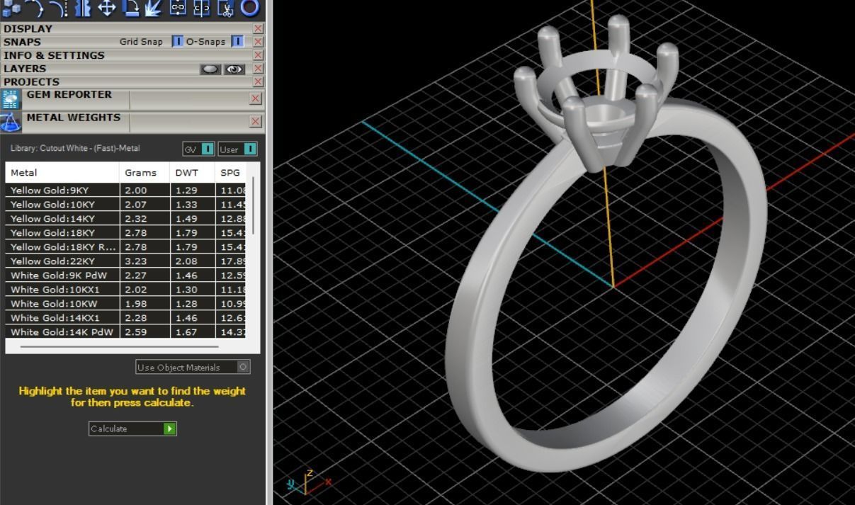 33 SINGLE STONE RINGS 3D print model_6