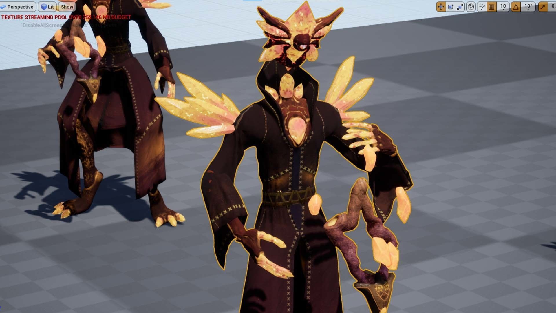 Dark Magical Crystal Game Ready 3D Model Low-poly 3D model_22