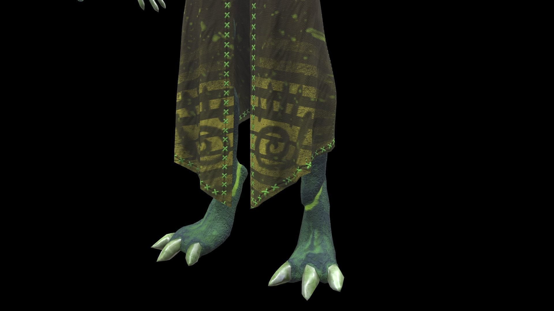 Dark Magical Crystal Game Ready 3D Model Low-poly 3D model_19