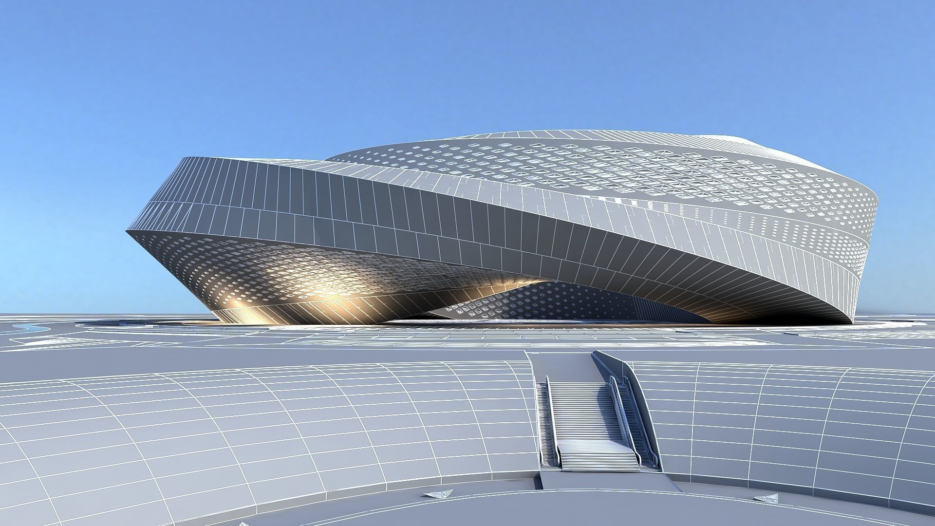 Exhibition Hall 3D model_13