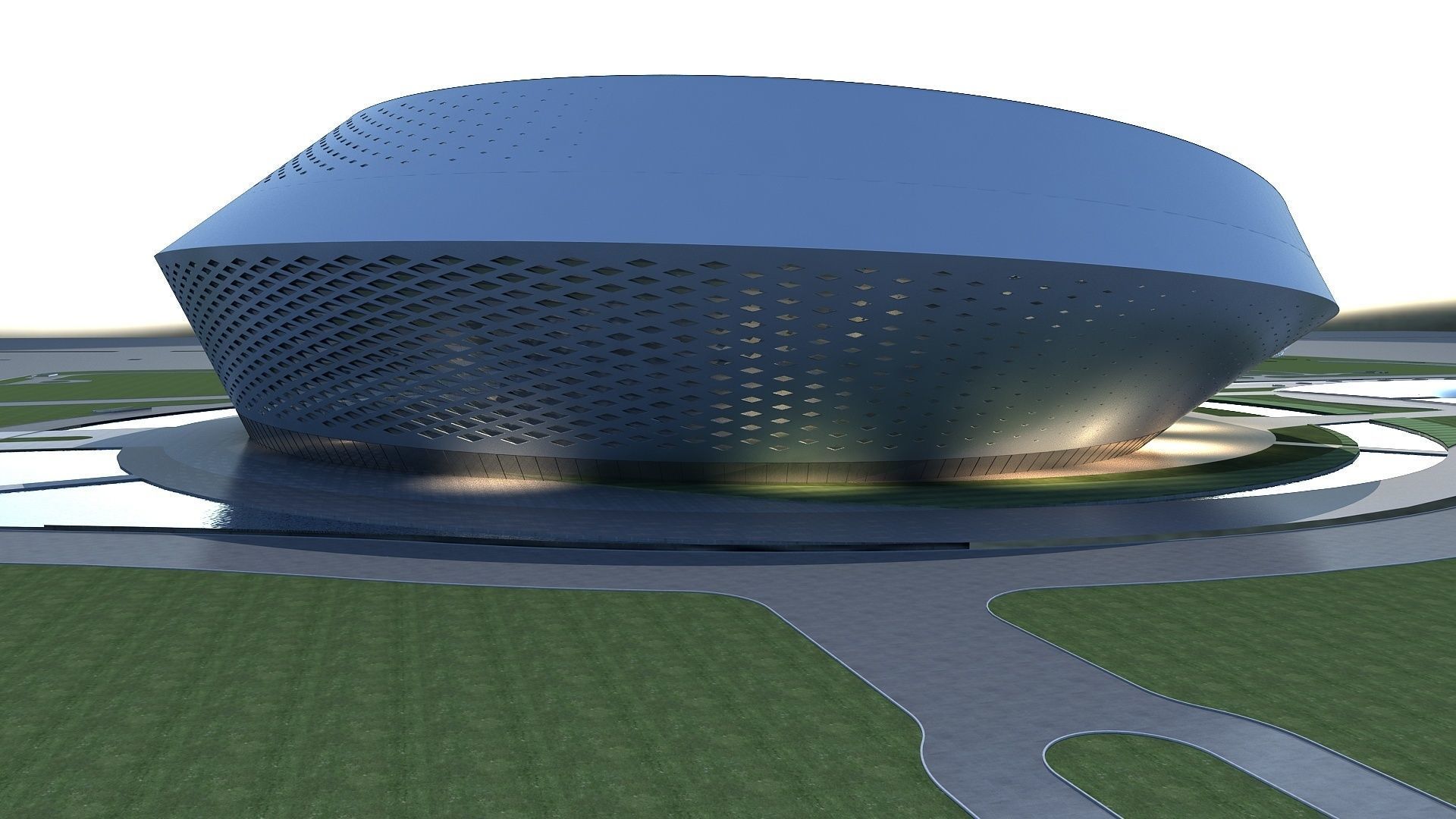 Exhibition Hall 3D model_4