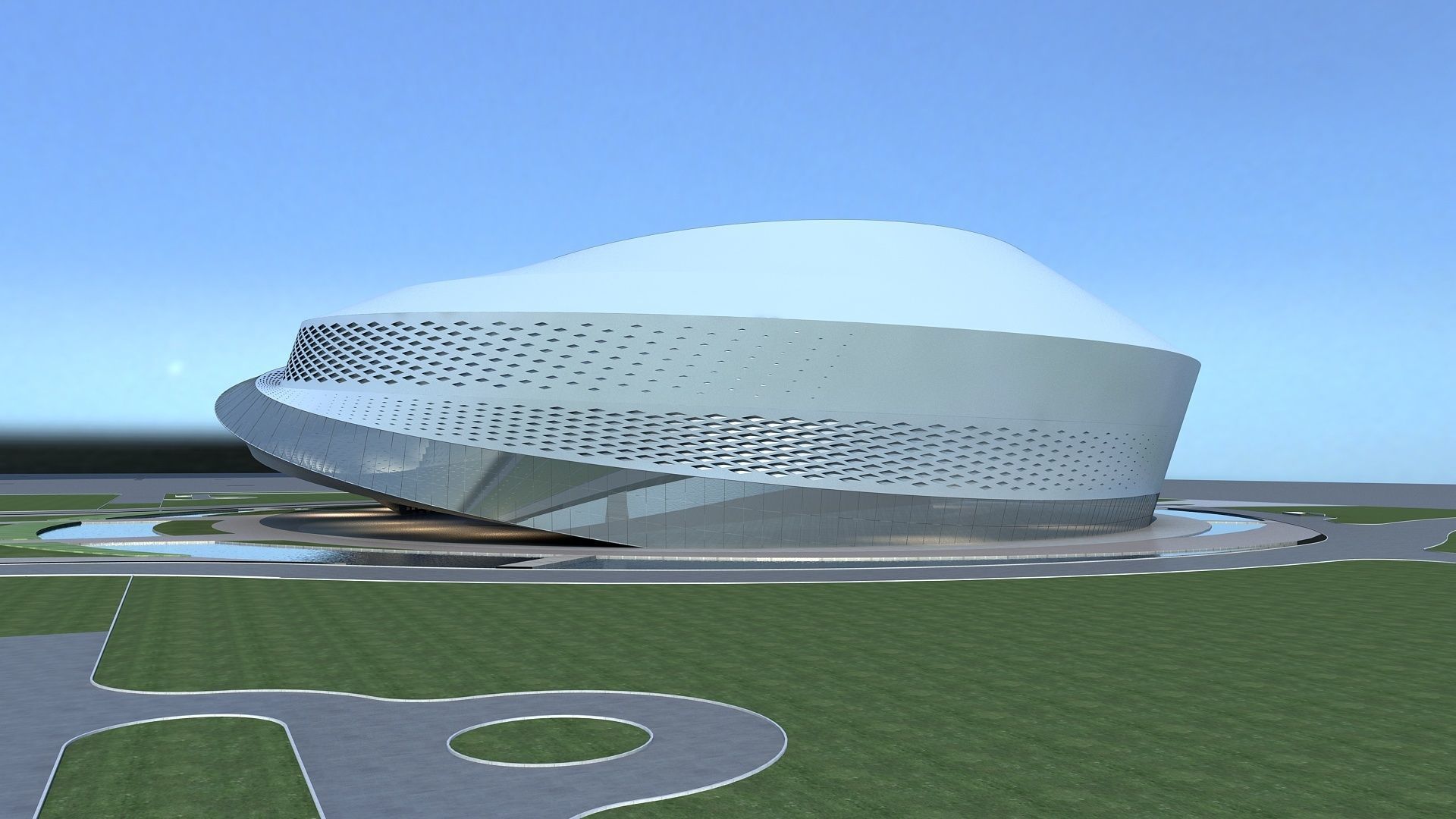 Exhibition Hall 3D model_2