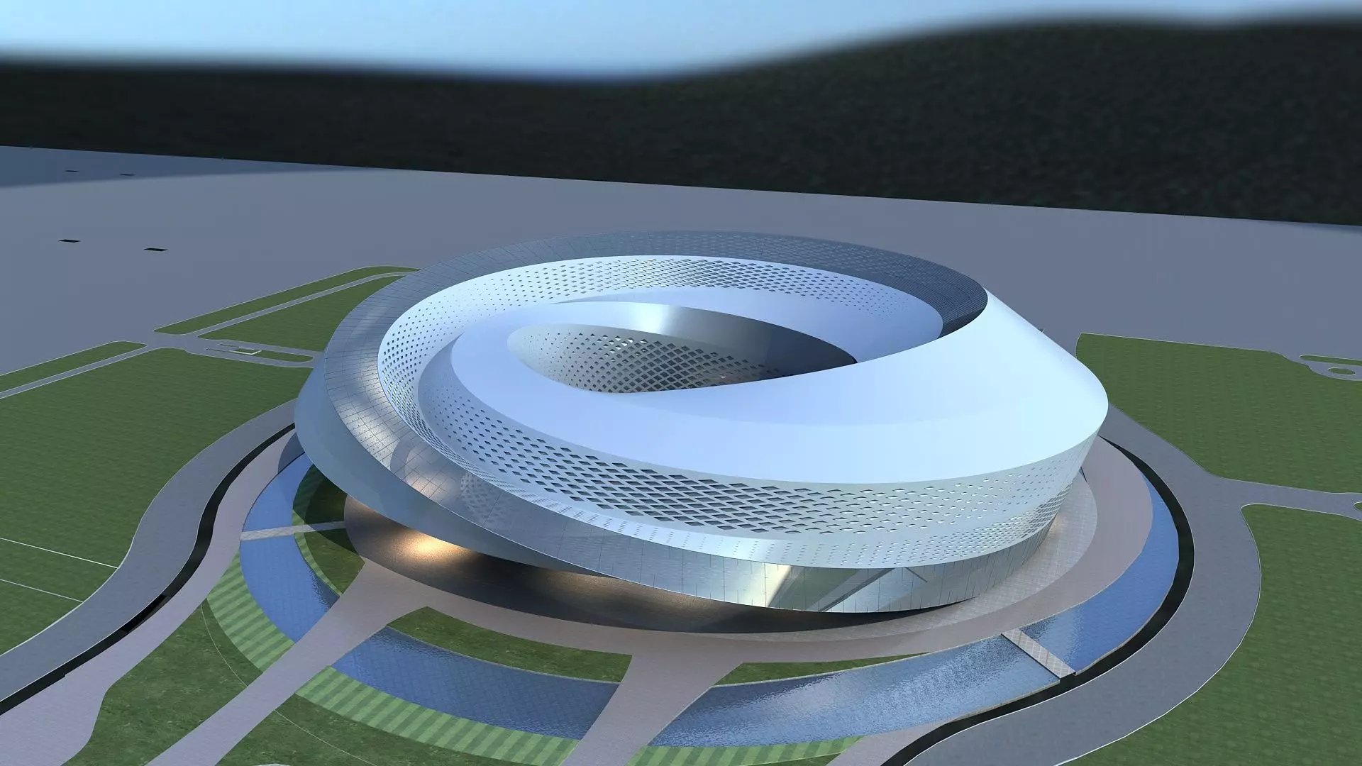 Exhibition Hall 3D model_0