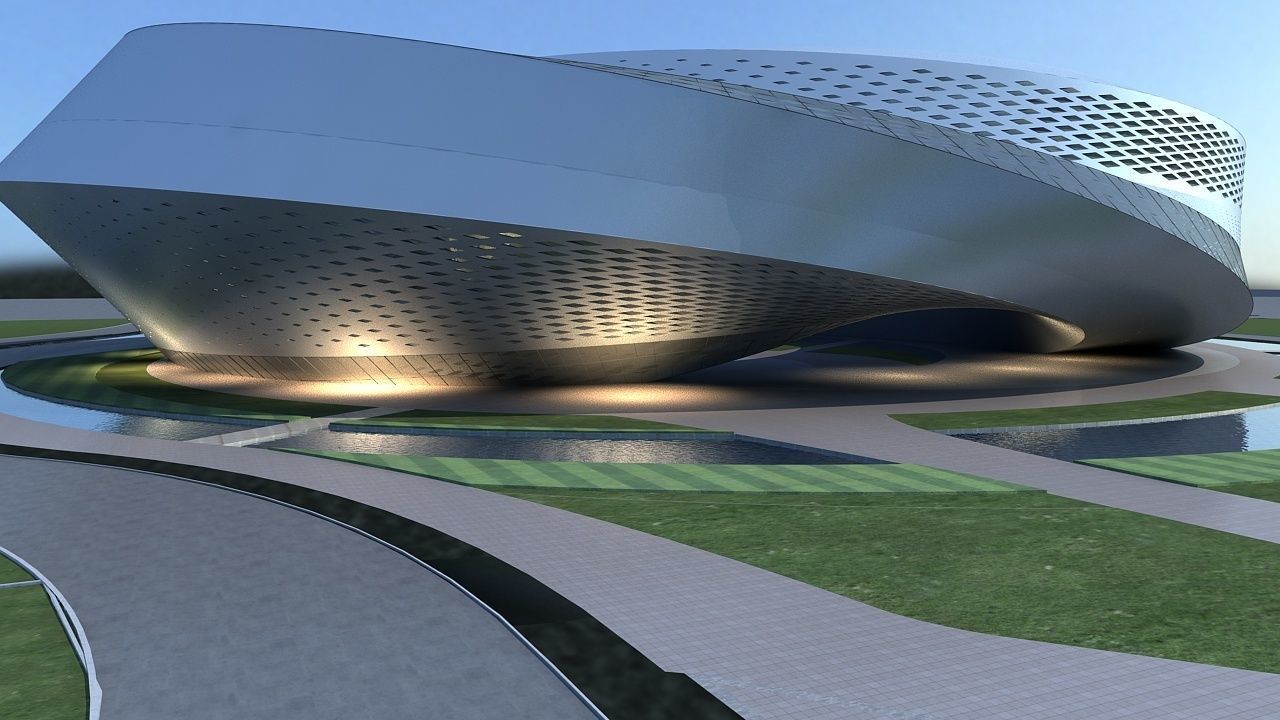 Exhibition Hall 3D model_7
