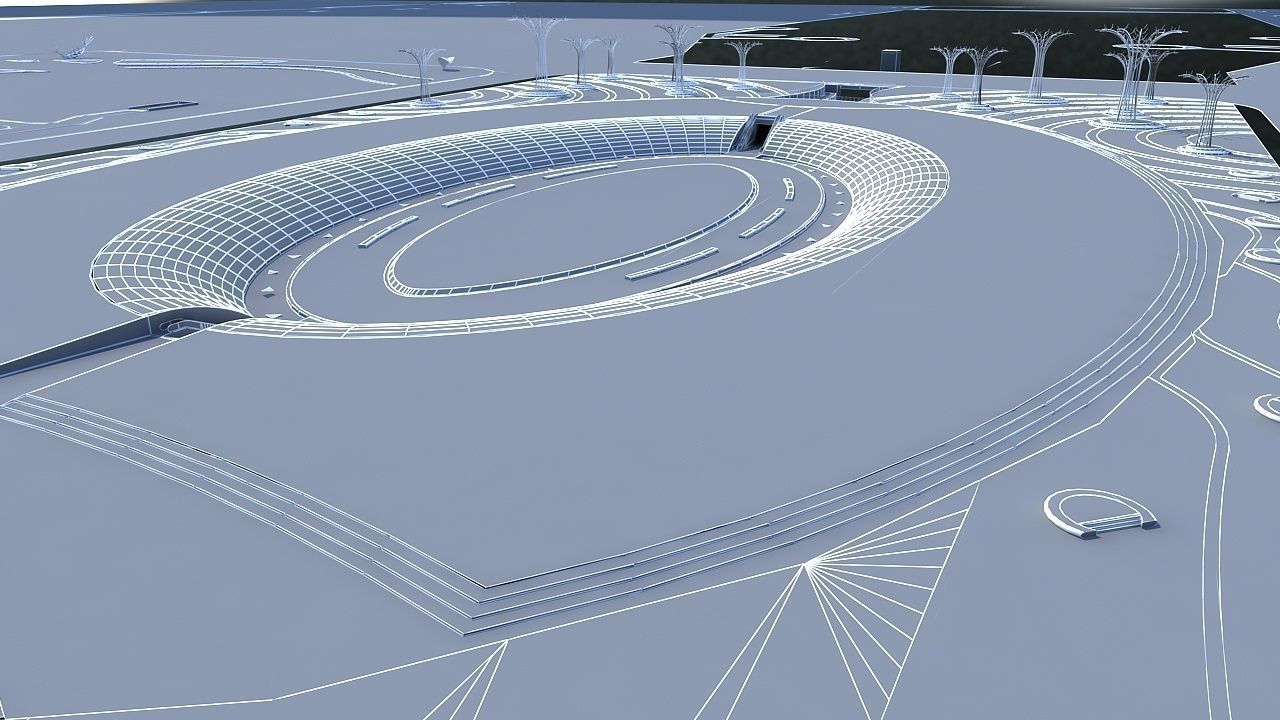 Exhibition Hall 3D model_16