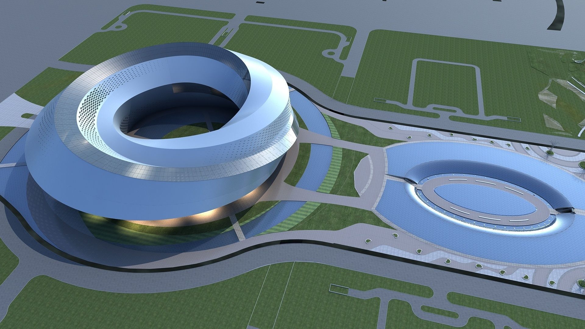 Exhibition Hall 3D model_5