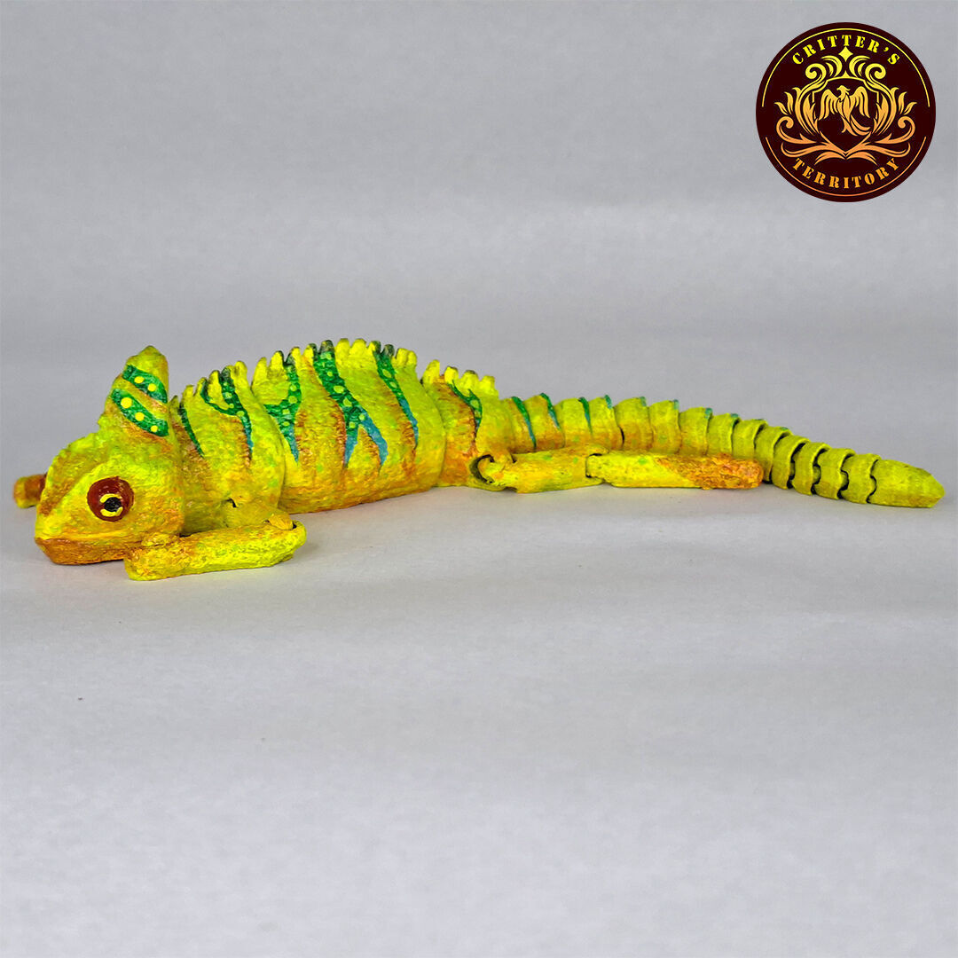 FLEXI CHAMELEON PRINT IN PLACE NO SUPPORT 3D print model_2