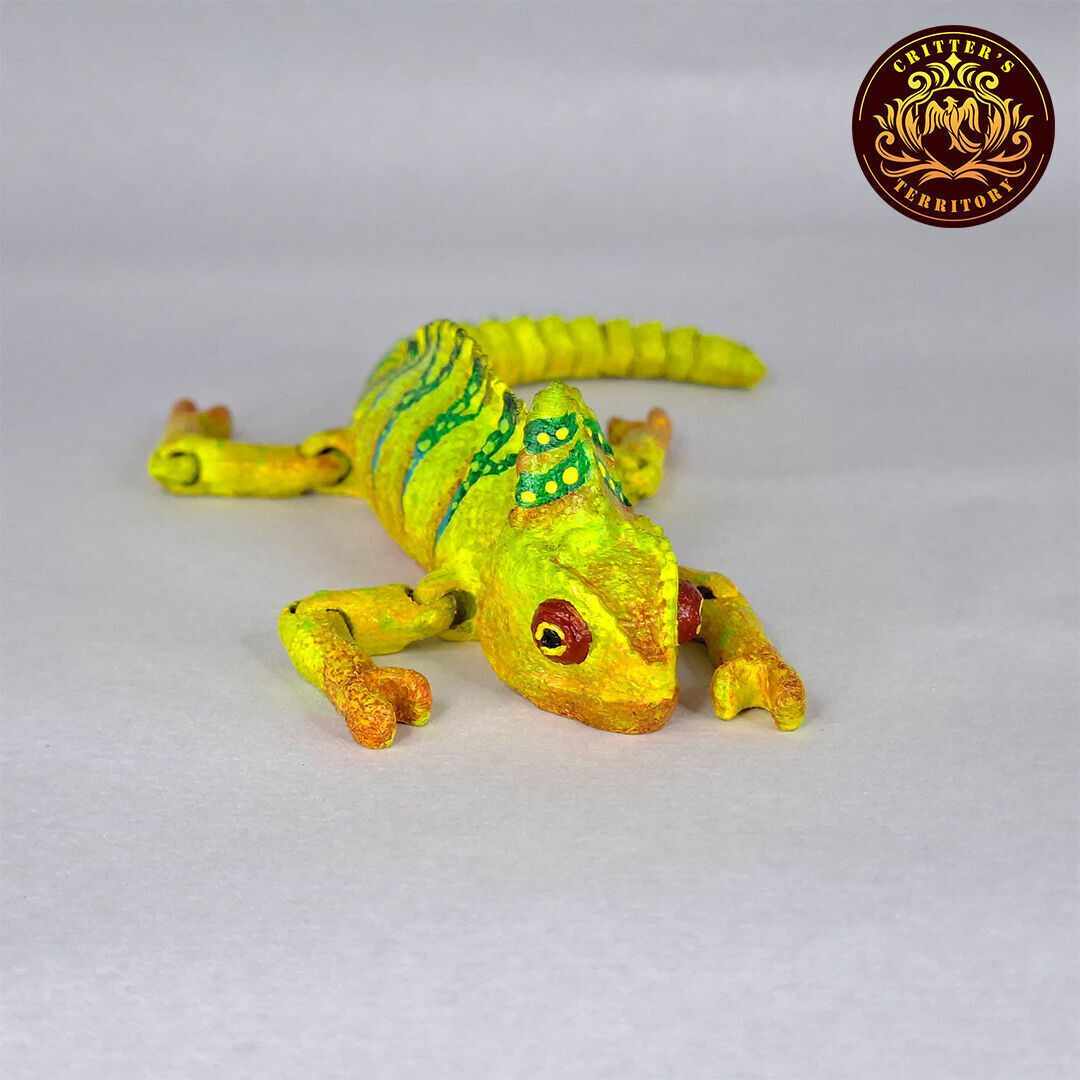 FLEXI CHAMELEON PRINT IN PLACE NO SUPPORT 3D print model_11