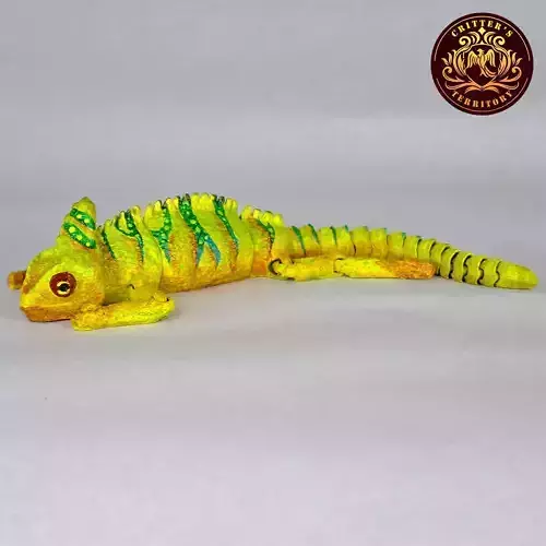 FLEXI CHAMELEON  PRINT IN PLACE  NO SUPPORT 3D print model