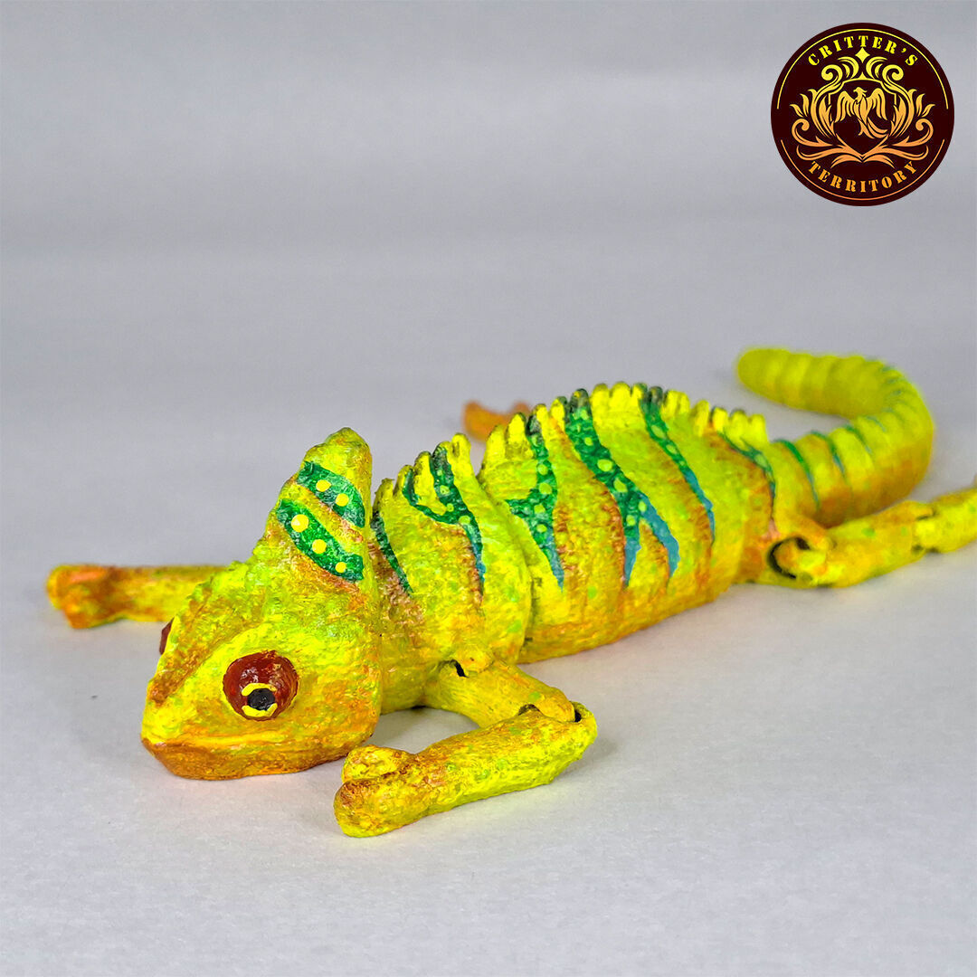 FLEXI CHAMELEON PRINT IN PLACE NO SUPPORT 3D print model_4