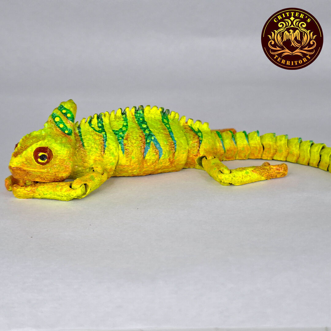 FLEXI CHAMELEON PRINT IN PLACE NO SUPPORT 3D print model_6