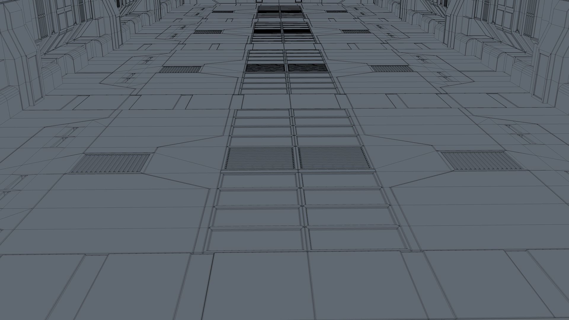 Sci Fi Corridor 3D model_12