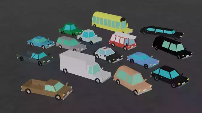CARS low poly 