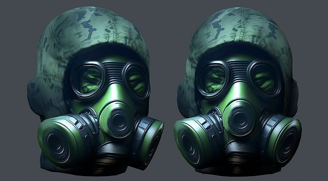 Helmet 3d model military combat Military Low-poly Low-poly 3D model