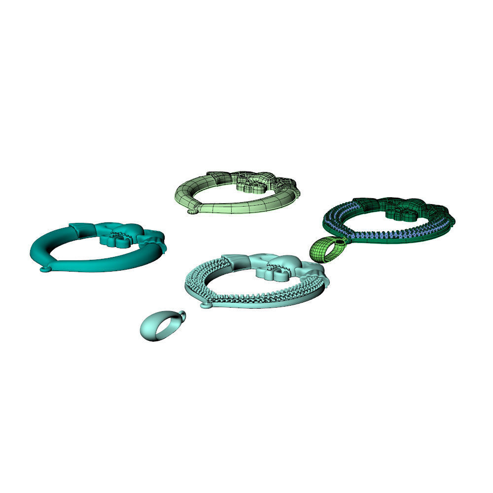 Claddagh Pendant 3D print model_14