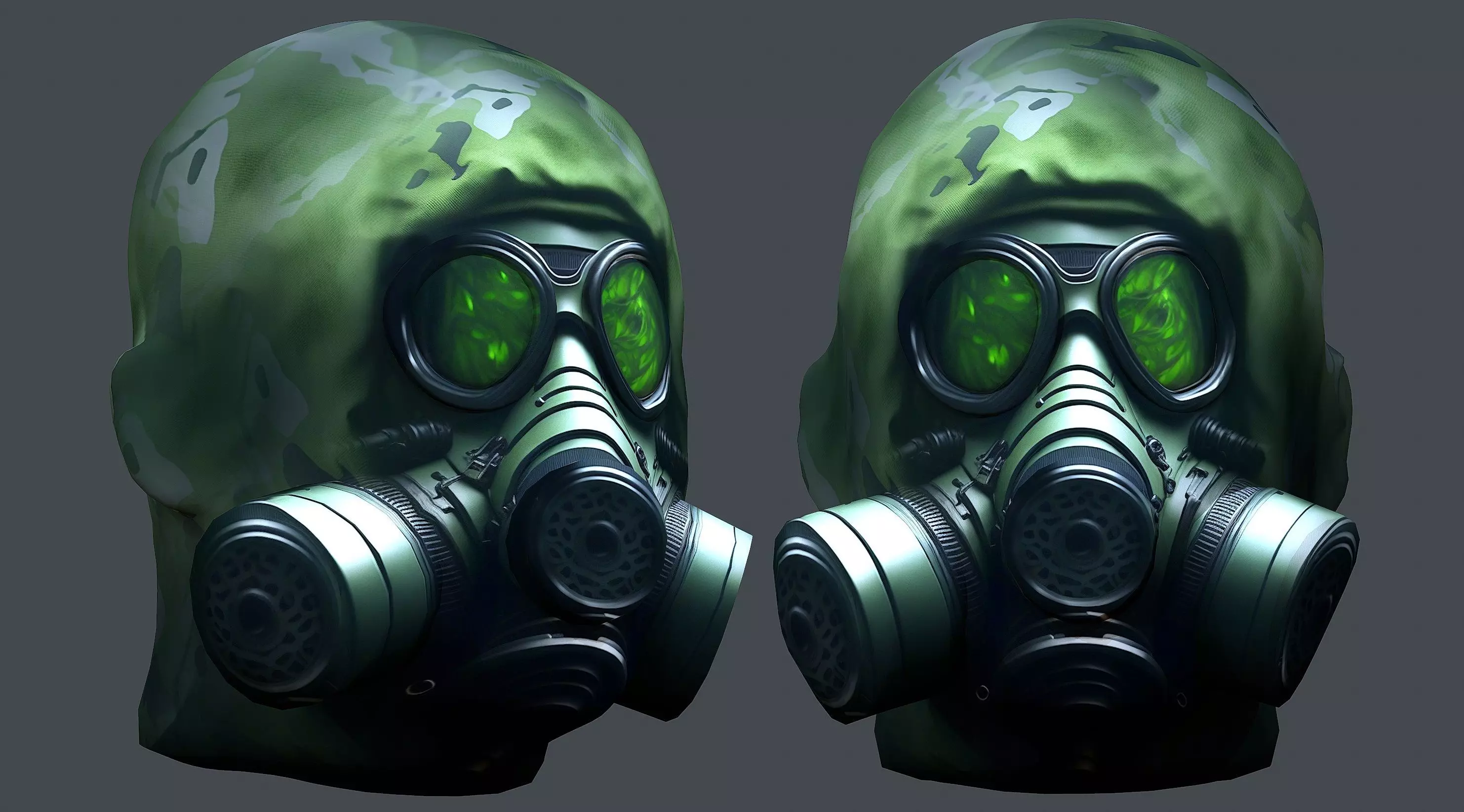 Helmet 3d model military combat Military Low-poly Low-poly 3D model_0