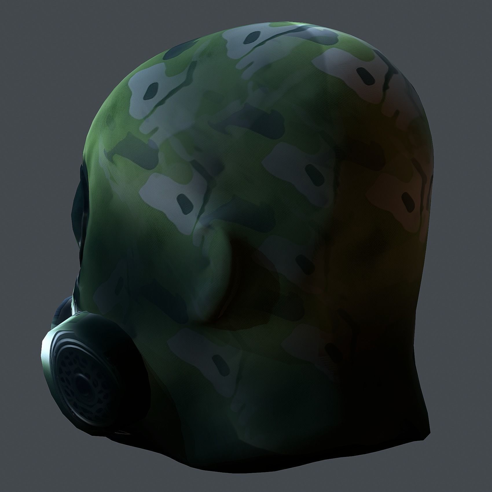 Helmet 3d model military combat Military Low-poly Low-poly 3D model_7