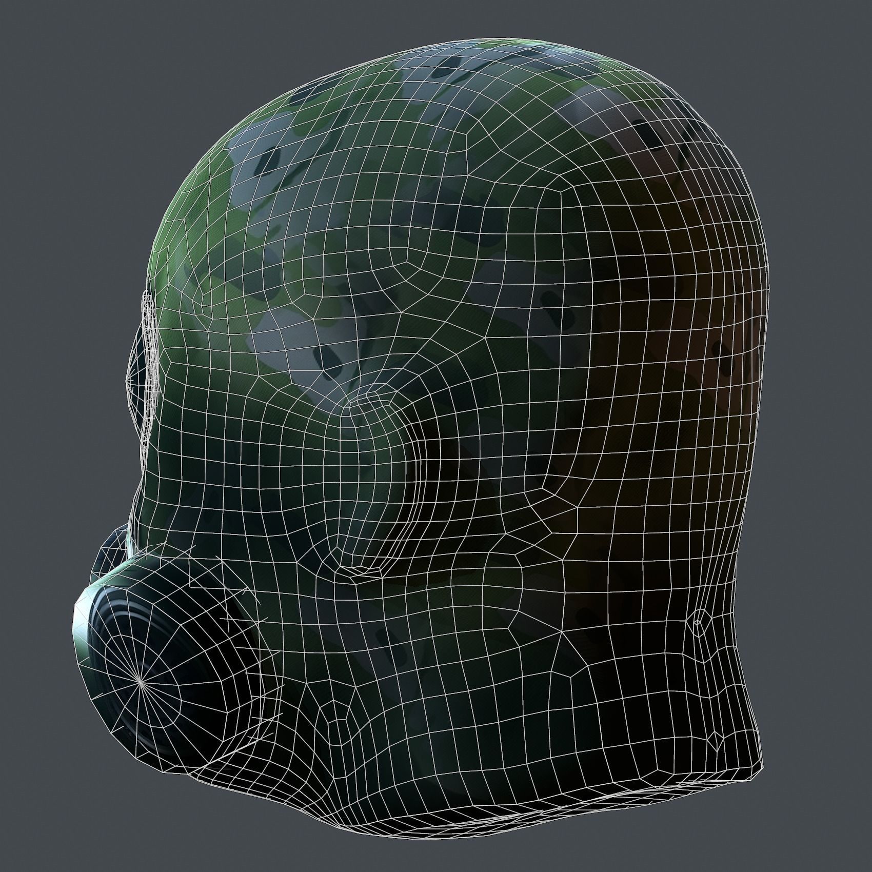 Helmet 3d model military combat Military Low-poly Low-poly 3D model_8