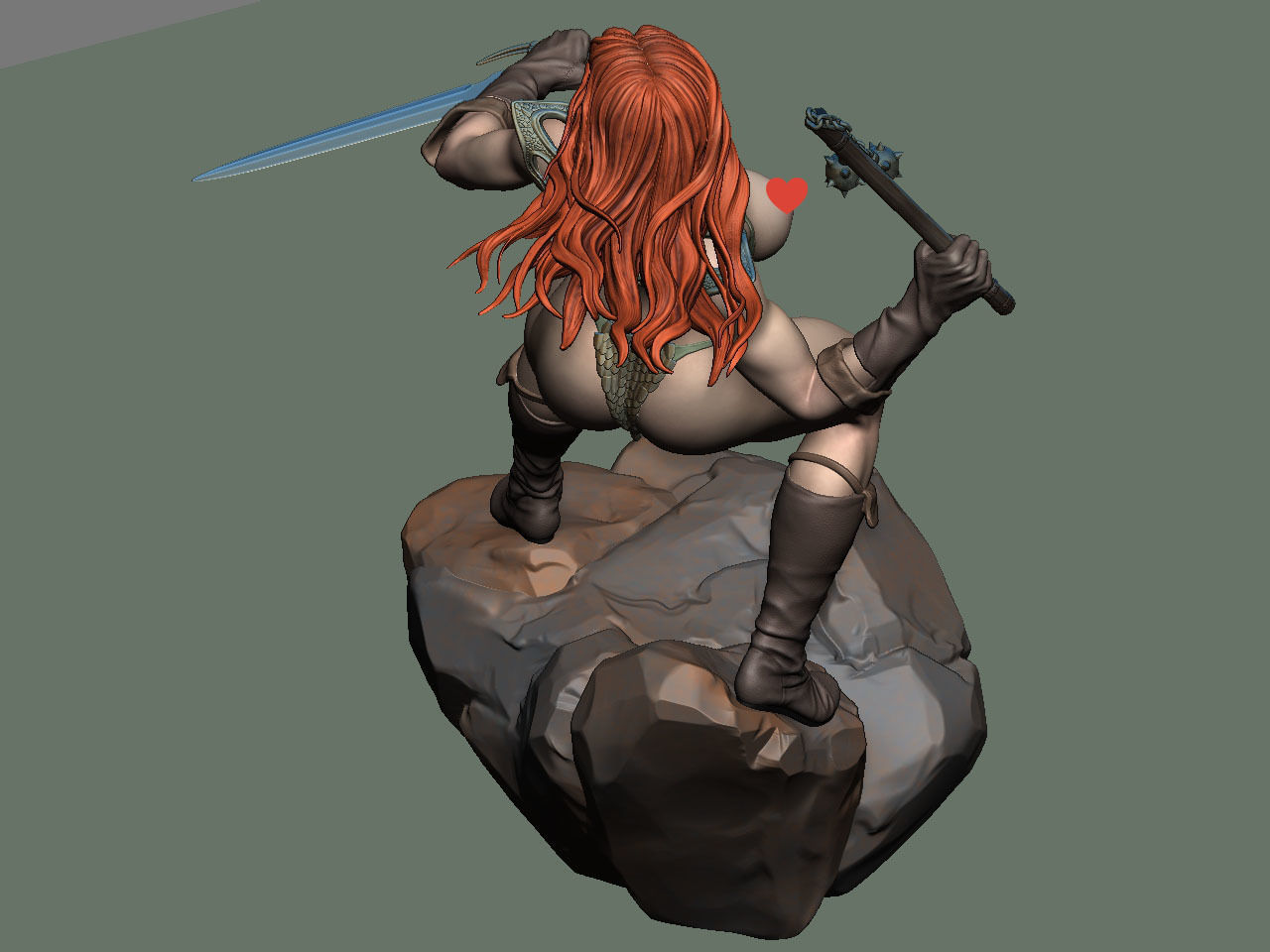 Red Sonja NSFW 3D print model_59